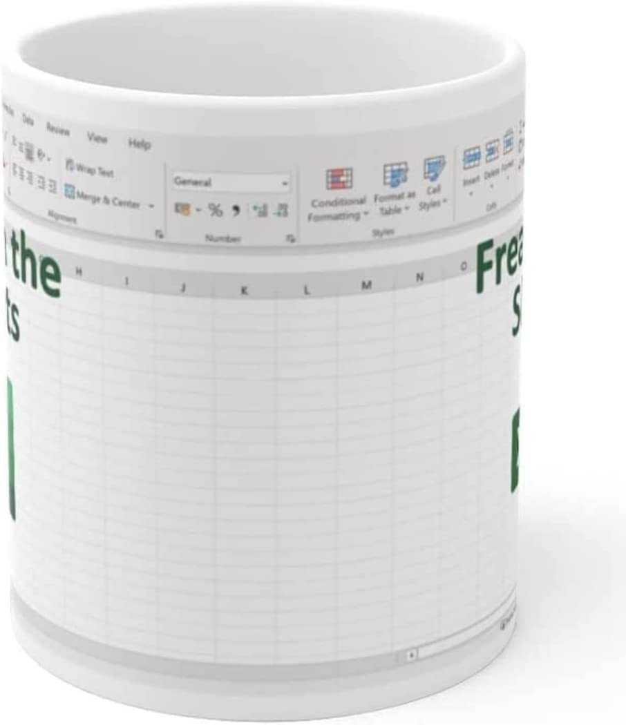 Freak in the Sheets Excel Coffee Mug