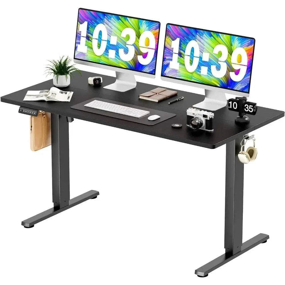 Electric Standing Desk - 40 x 24 inch Adjustable Height Sit to Stand Up Desk with Splice Board, Rising Office Computer Table